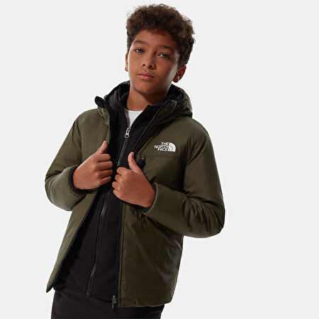 Erkek Cocuk Cift Tarafli Perrito Mont Evergreenmountaincamoprnt The North Face