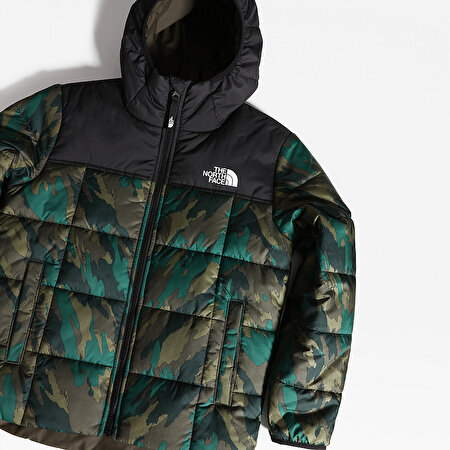 Erkek Cocuk Cift Tarafli Perrito Mont Evergreenmountaincamoprnt The North Face