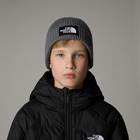 ÇOCUK TNF BOX LOGO MANŞETLİ BERE