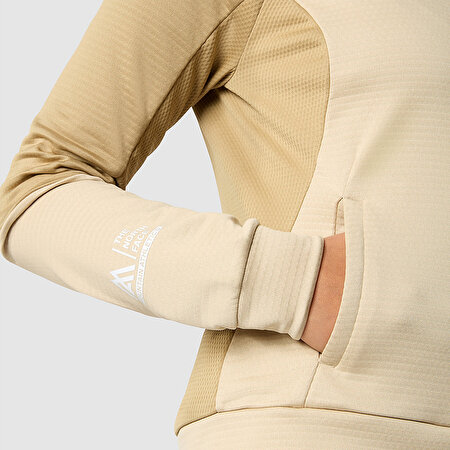 KADIN MOUNTAIN ATHLETICS TAM BOY FERMUARLI POLAR KAPÜŞONLU ÜST