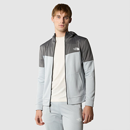 ERKEK MOUNTAIN ATHLETICS TAM BOY FERMUARLI POLAR KAPÜŞONLU ÜST