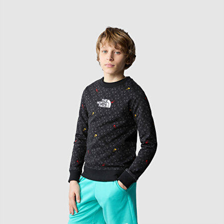 ERKEK ÇOCUK DREW PEAK LIGHT CREW BASKILI SWEATSHIRT