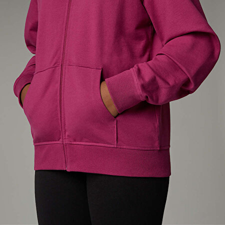 Kız Çocuk Oversized Light Tam Boy Fermuarlı Kapüşonlu Üst