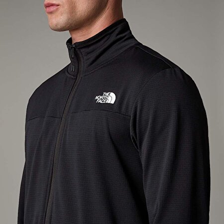 Erkek Cedar Trail Grid Polar Tam Boy Fermuarlı Mont