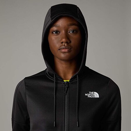 Kadın Reaxion Polar Tam Boy Fermuarlı Kapüşonlu Üst