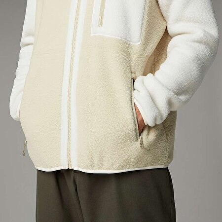 Erkek Yumiori Tam Boy Fermuarlı Polar Mont