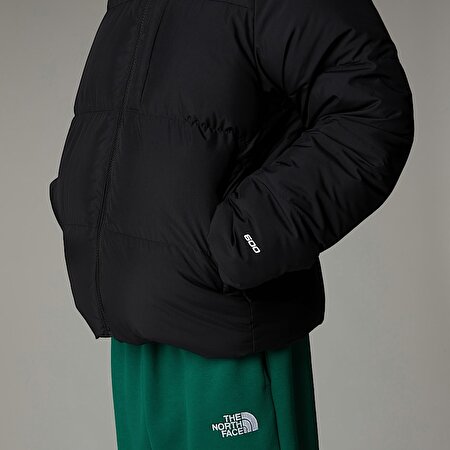 Erkek Çocuk North Kaz Tüyü Kapüşonlu Mont