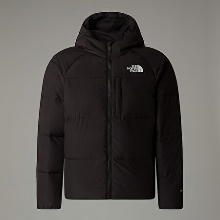 Erkek Çocuk North Kaz Tüyü Kapüşonlu Mont