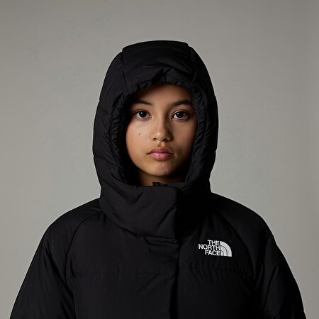 Kız Çocuk North Kaz Tüyü Kapüşonlu Mont