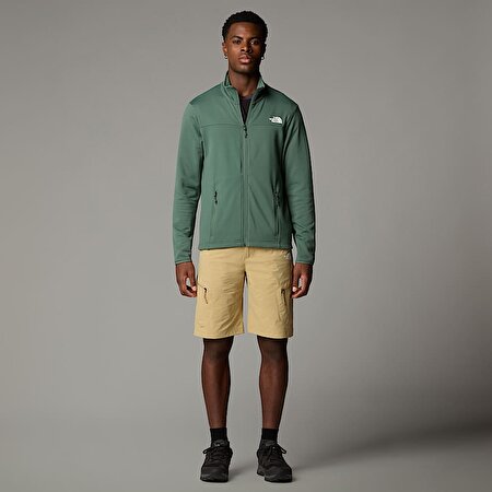 Erkek Cedar Trail Grid Polar Tam Boy Fermuarlı Mont