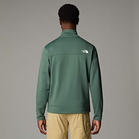 Erkek Cedar Trail Grid Polar Tam Boy Fermuarlı Mont