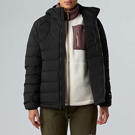 Kadın Abseil Stretch Kaz Tüyü Kapüşonlu Mont