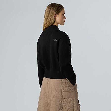Kadın Yarım Fermuarlı Logo Sweatshirt