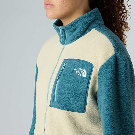 Kadın Yumiori Tam Boy Fermuarlı Polar Mont