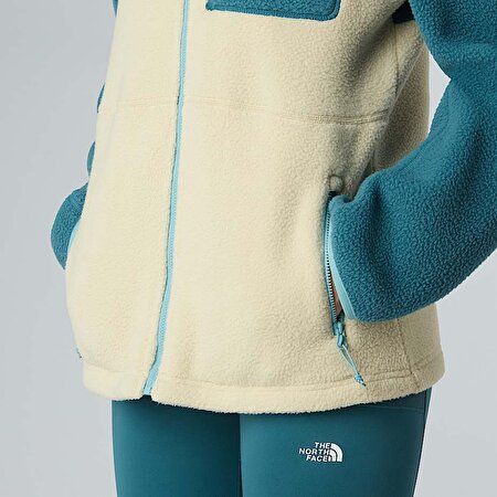 Kadın Yumiori Tam Boy Fermuarlı Polar Mont