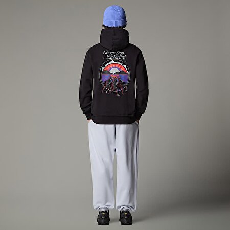 Unisex Never Stop Relaxed Kapüşonlu Üst