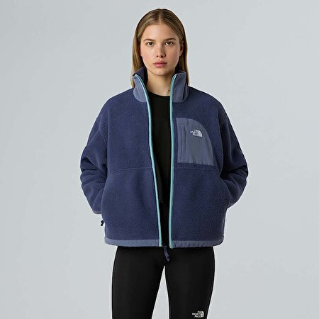 Kadın Yumiori Off-Peak Tam Boy Fermuarlı Polar Mont