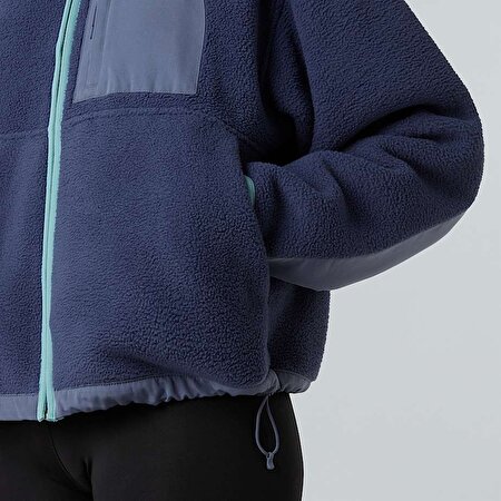 Kadın Yumiori Off-Peak Tam Boy Fermuarlı Polar Mont