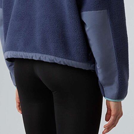 Kadın Yumiori Off-Peak Tam Boy Fermuarlı Polar Mont