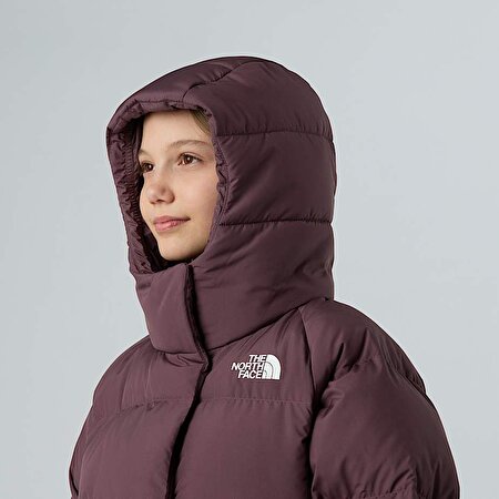 Kız Çocuk North Kaz Tüyü Kapüşonlu Mont