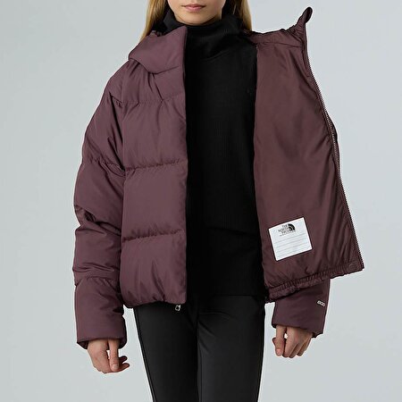 Kız Çocuk North Kaz Tüyü Kapüşonlu Mont