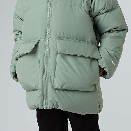 Çocuk North Kaz Tüyü Polar Astarlı Parka