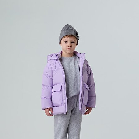 Çocuk North Kaz Tüyü Polar Astarlı Parka