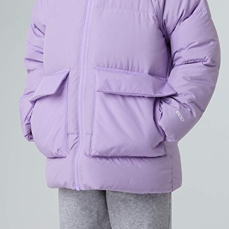 Çocuk North Kaz Tüyü Polar Astarlı Parka