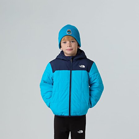 Çocuk Çift Taraflı Shasta Tam Boy Fermuarlı Kapüşonlu Mont