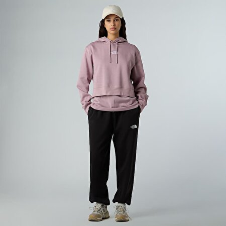 Kadın Essential Cropped Kapüşonlu Üst