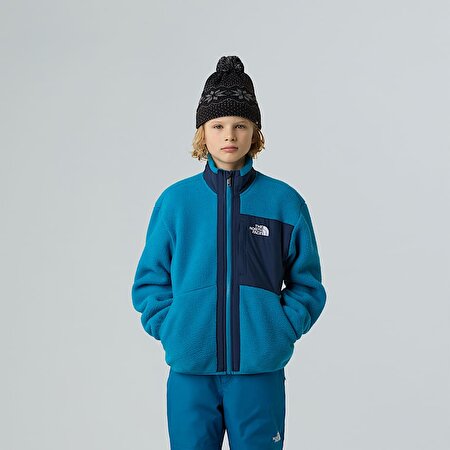 Erkek Çocuk Yumiori Tam Boy Fermuarlı Polar Mont