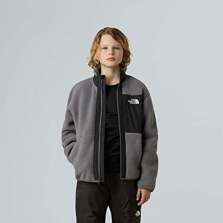 Erkek Çocuk Yumiori Tam Boy Fermuarlı Polar Mont