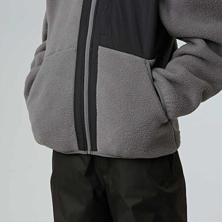 Erkek Çocuk Yumiori Tam Boy Fermuarlı Polar Mont