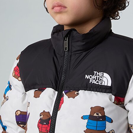 Çocuk 1996 Retro Nuptse Printed Mont