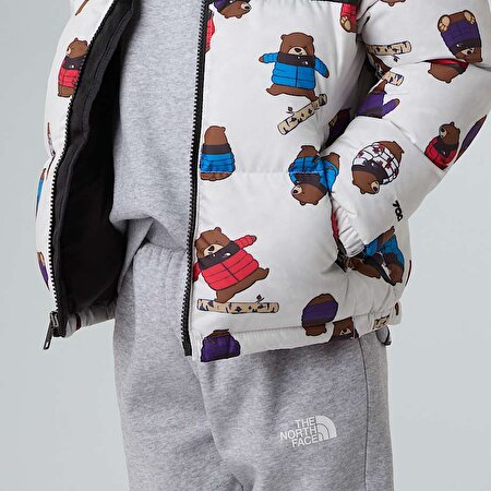 Çocuk 1996 Retro Nuptse Printed Mont