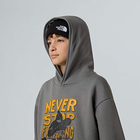 Erkek Çocuk Sports Oversize Görselli Kapüşonlu Üst
