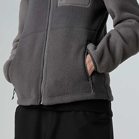 Kadın Yumiori Tam Boy Fermuarlı Polar Mont