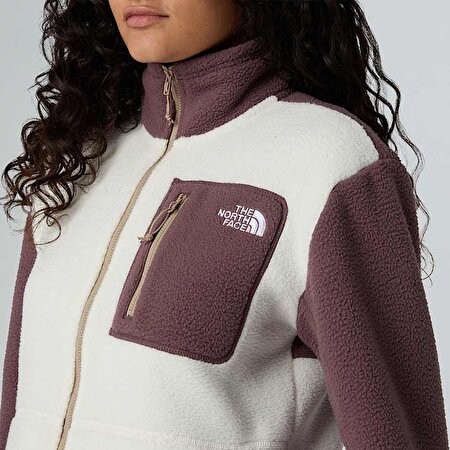 Kadın Yumiori Tam Boy Fermuarlı Polar Mont