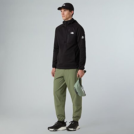 Erkek Mountain Athletics 1/4 Fermuarlı Kapüşonlu Polar