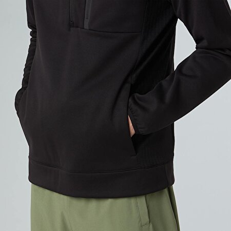 Erkek Mountain Athletics 1/4 Fermuarlı Kapüşonlu Polar