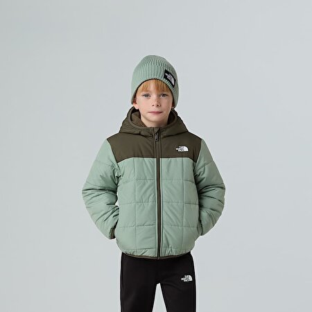 Çocuk Çift Taraflı Shasta Tam Boy Fermuarlı Kapüşonlu Mont
