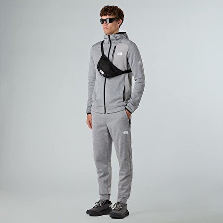 Erkek Mountain Athletics Tam Boy Fermuarlı Kapüşonlu Polar