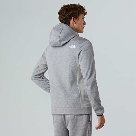 Erkek Mountain Athletics Tam Boy Fermuarlı Kapüşonlu Polar