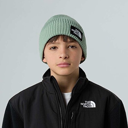Çocuk TNF Logo Box Cuffed Bere