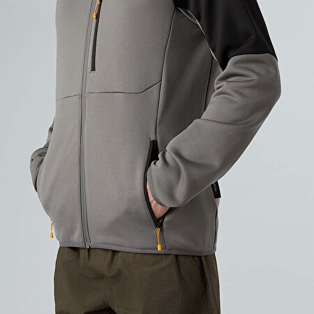 Erkek Meteora Tam Boy Fermuarlı Polar Mont