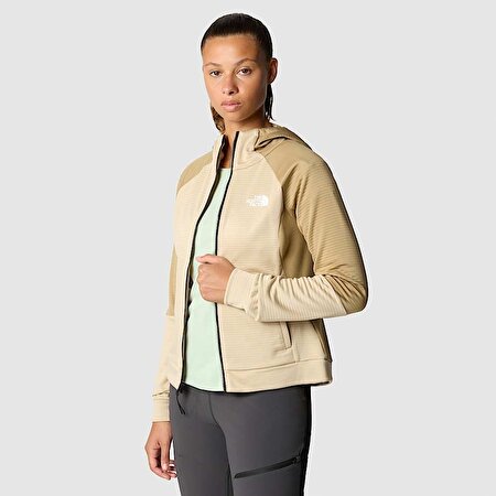 KADIN MOUNTAIN ATHLETICS TAM BOY FERMUARLI POLAR KAPÜŞONLU ÜST