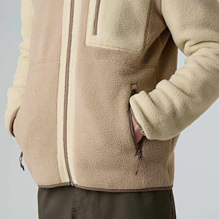 Erkek Yumiori Tam Boy Fermuarlı Polar Mont