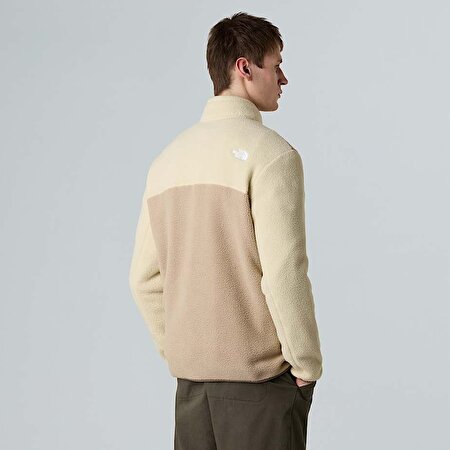 Erkek Yumiori Tam Boy Fermuarlı Polar Mont