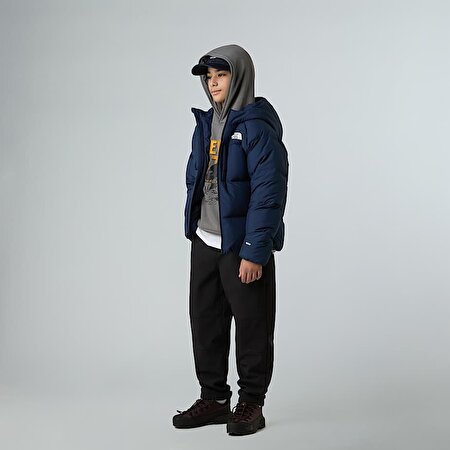 ERKEK ÇOCUK NORTH KAZ TÜYÜ KAPÜŞONLU MONT