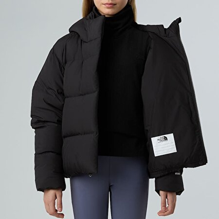 Kız Çocuk North Kaz Tüyü Kapüşonlu Mont